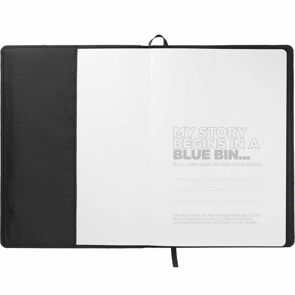 Reclaim Refillable Recycled Journal, 7 x 10 Inches - Gray - Inside Cover