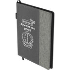 Reclaim Refillable Recycled Journal, 7 x 10 Inches - Gray - Left Angle