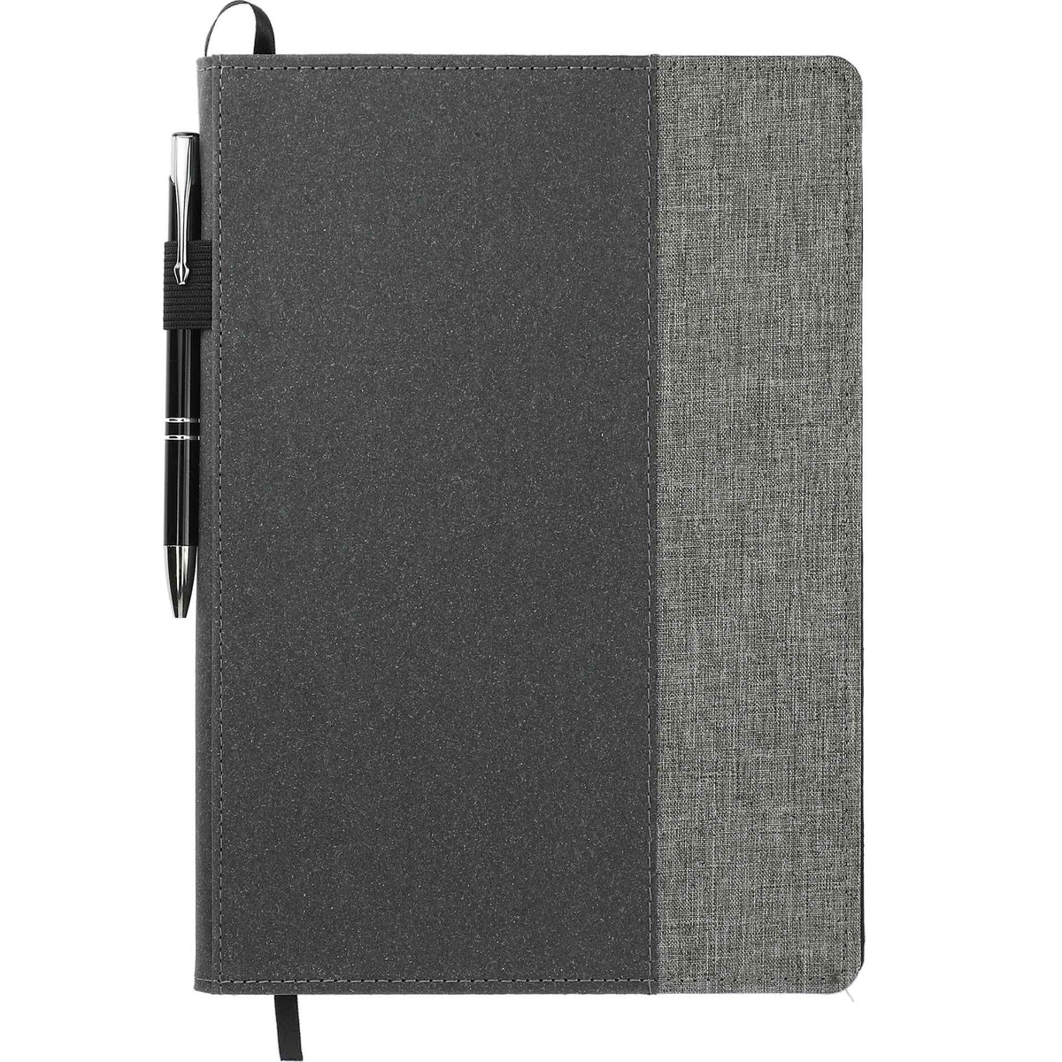 Reclaim Refillable Recycled Journal, 7 x 10 Inches - Gray - Propped 2