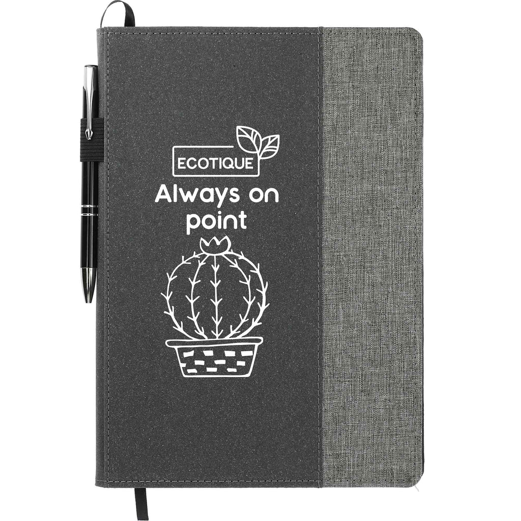 Reclaim Refillable Recycled Journal, 7 x 10 Inches - Gray - Propped