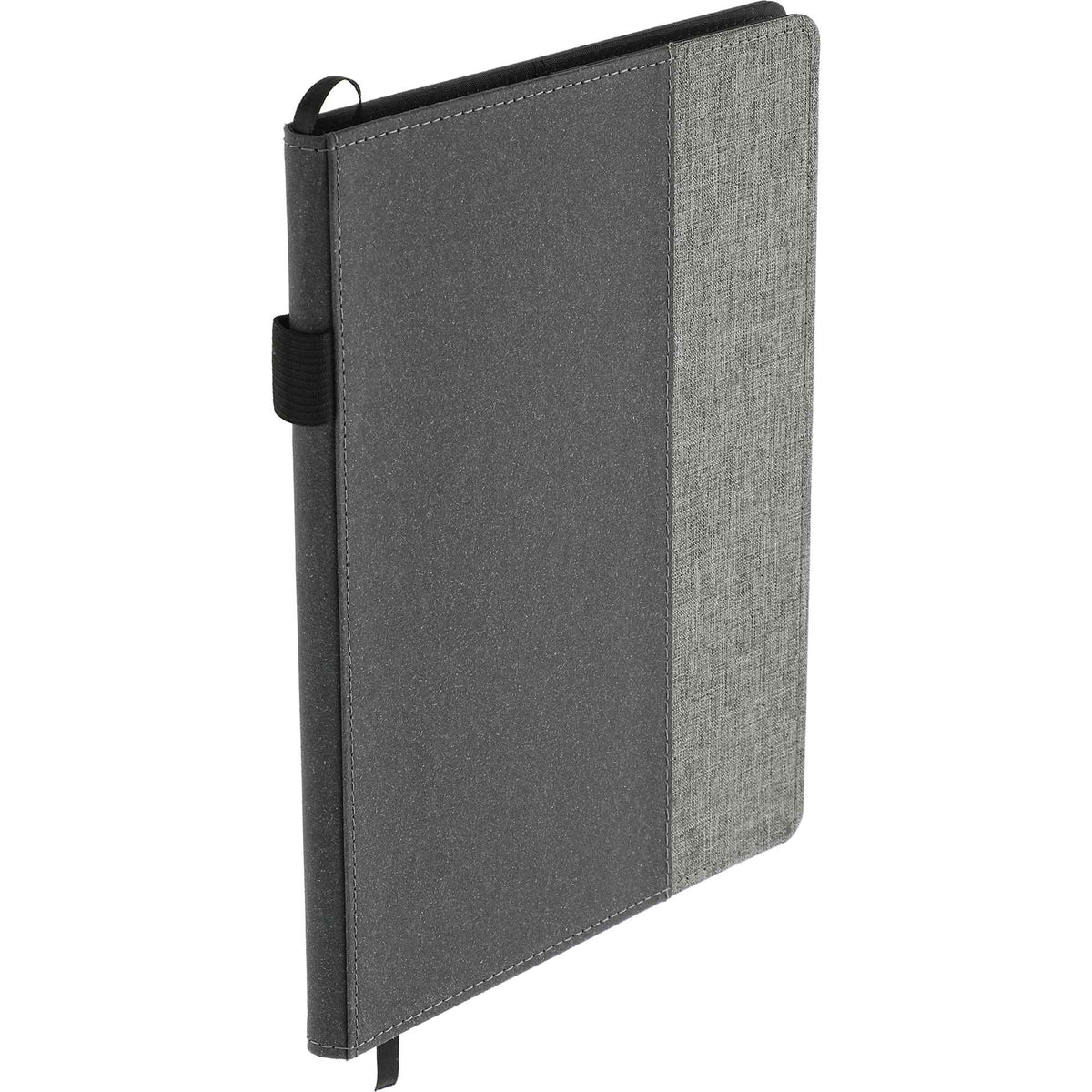 Reclaim Refillable Recycled Journal, 7 x 10 Inches - Gray - Right Angle 2