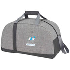 Reclaim Two Tone Sport Duffel Bag in Recycled PET Embroidery - Graphite - Left Angle