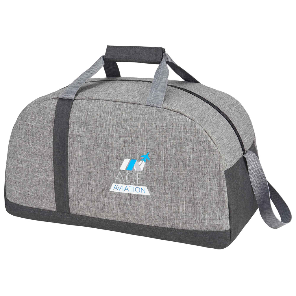 Reclaim Two Tone Sport Duffel Bag in Recycled PET Transfer - Graphite - Left Angle