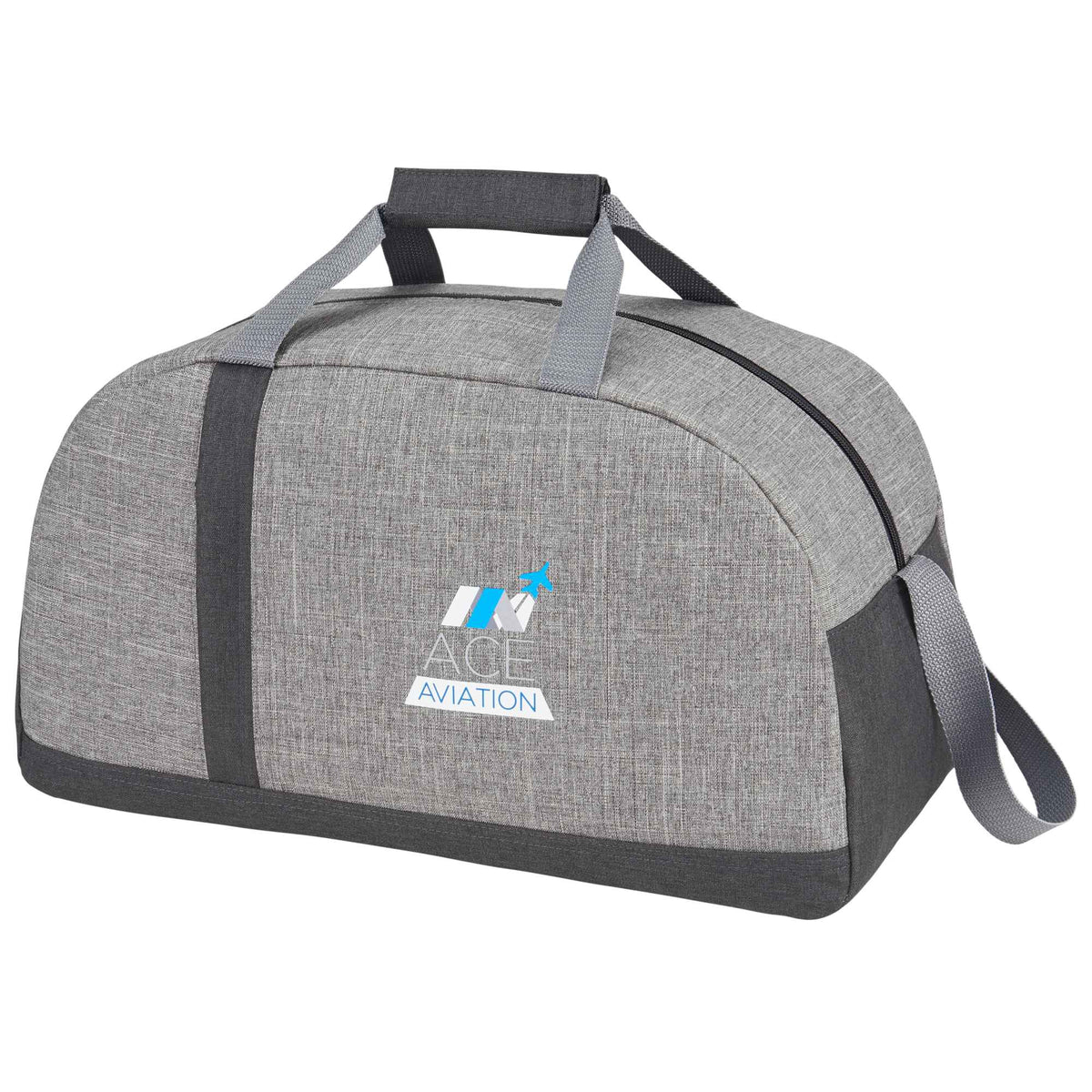 Reclaim Two Tone Sport Duffel Bag in Recycled PET Transfer - Graphite - Left Angle