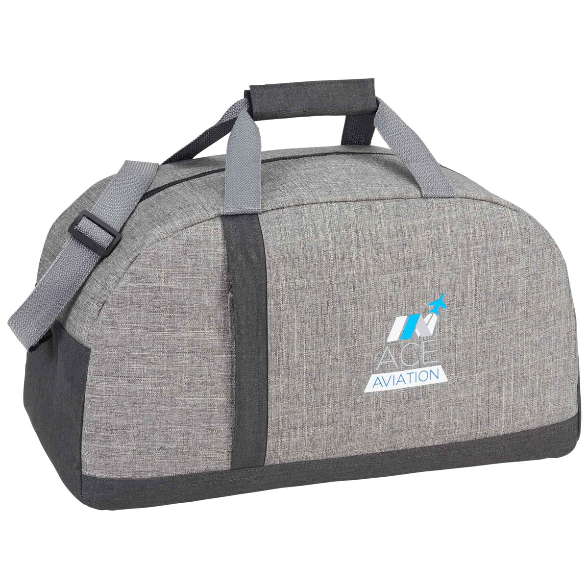 Reclaim Two Tone Sport Duffel Bag in Recycled PET Transfer - Graphite - Right Angle