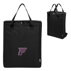 Recon Fifteen Can Cooler Backpack in Recycled PET - Black - Embroidery
