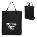 Recon Fifteen Can Cooler Backpack in Recycled PET - Black - Silk Screen