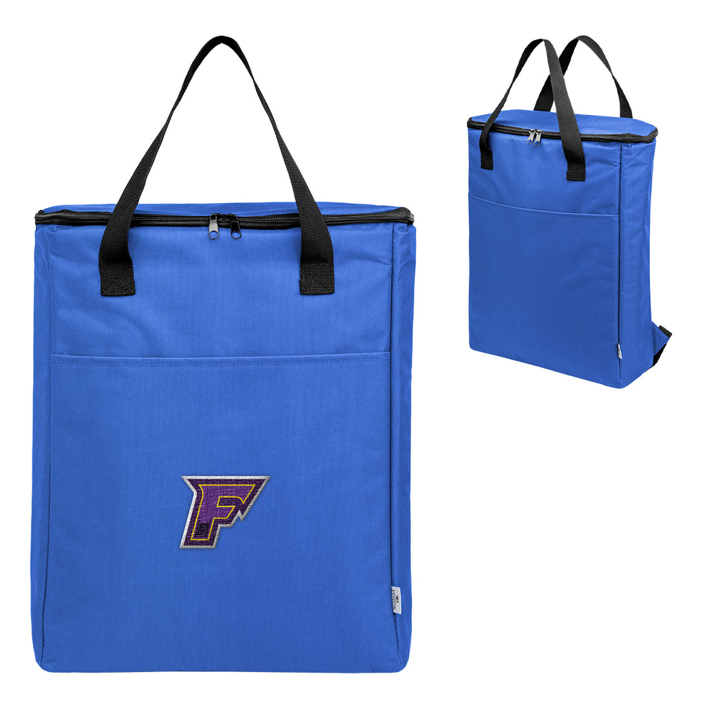 Recon Fifteen Can Cooler Backpack in Recycled PET - Royal Blue - Embroidery
