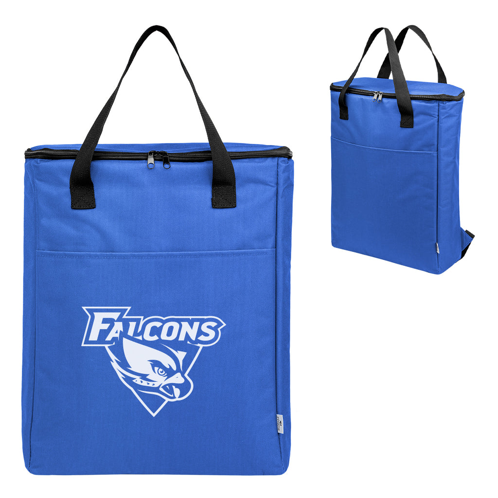 Recon Fifteen Can Cooler Backpack in Recycled PET - Royal Blue - Silk Screen
