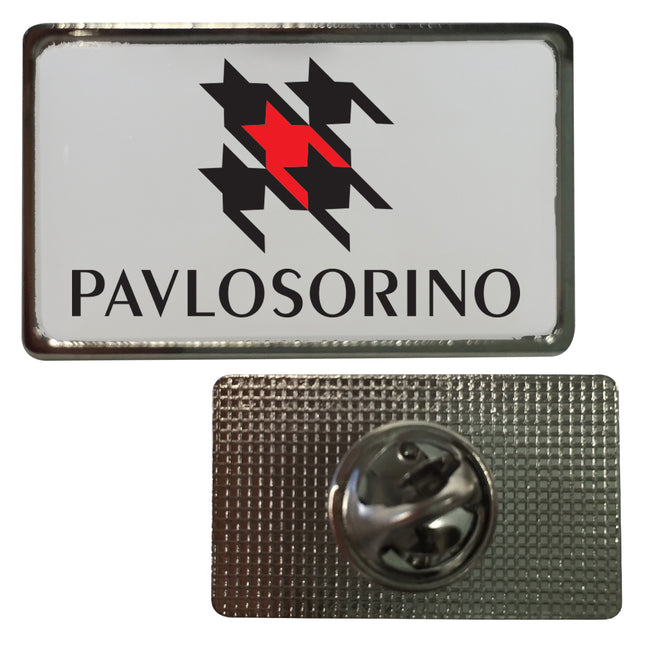 Rectangular Dome Lapel Pin, Small