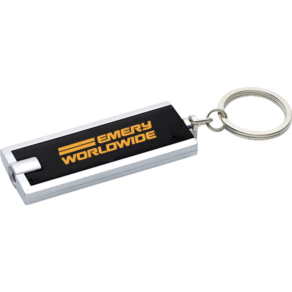 Rectangular LED Key Light with Split Ring Full Color - Black - Photo