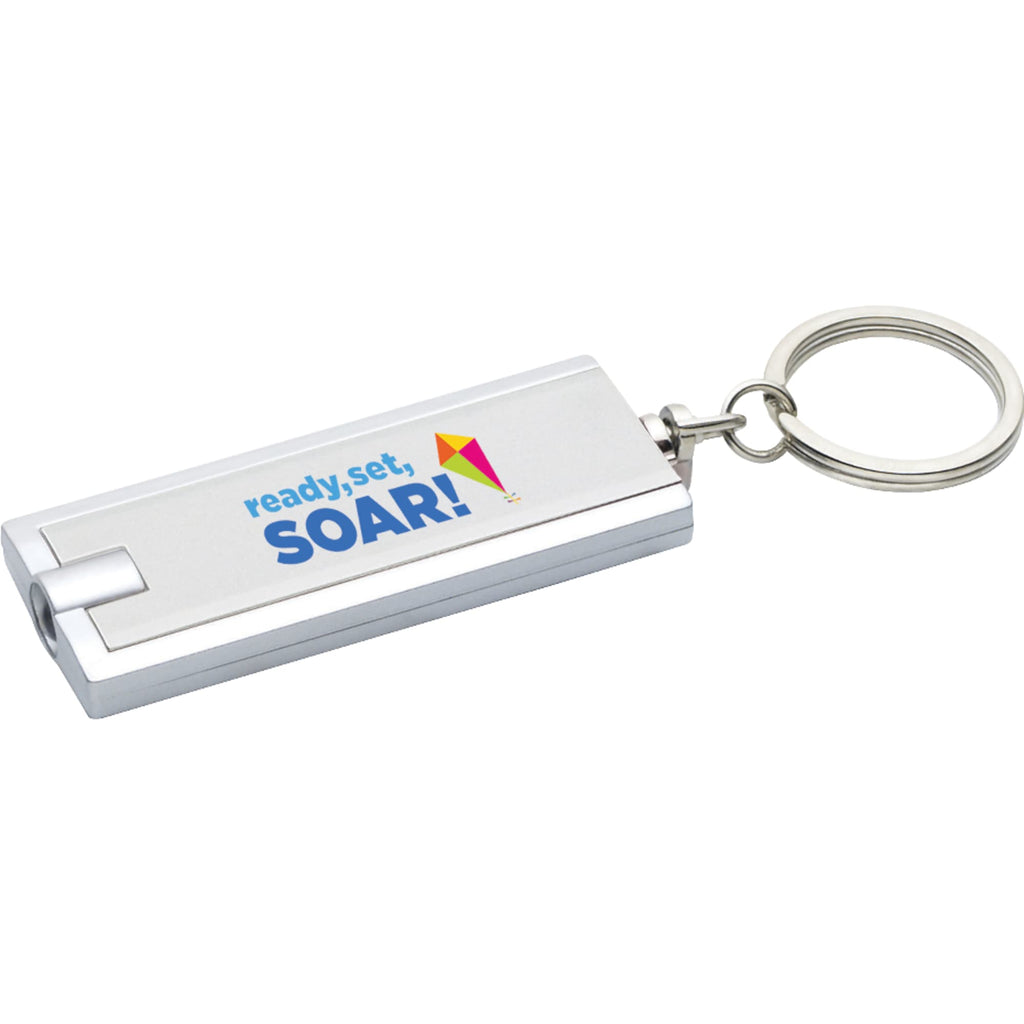 Rectangular LED Key Light with Split Ring - Silver - Photo