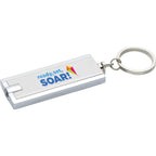 Rectangular LED Key Light with Split Ring - Silver - Photo