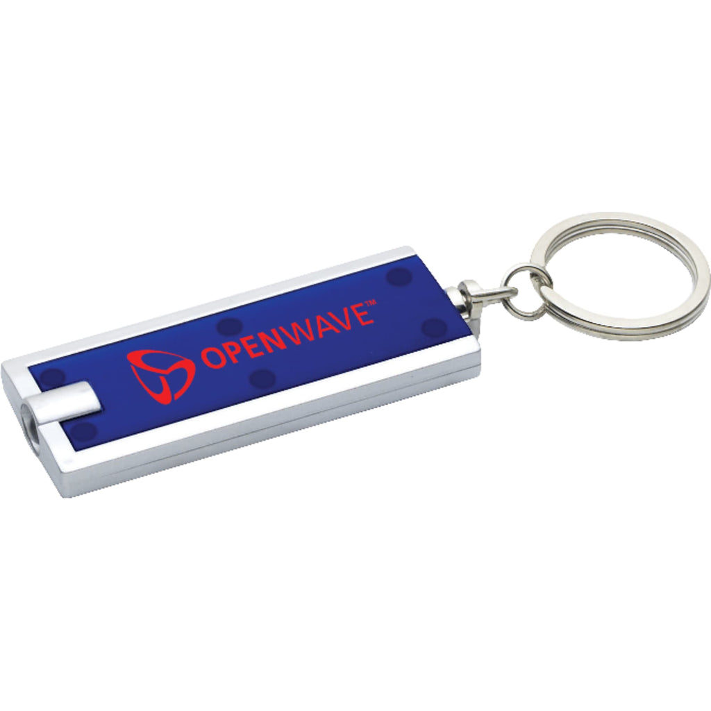 Rectangular LED Key Light with Split Ring - Translucent Blue - Photo 2