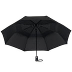 Recycled Auto-Open Folding Umbrella, 46 Inch - Black - Bot