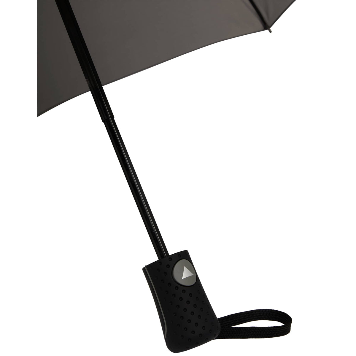 Recycled Auto-Open Folding Umbrella, 46 Inch - Gray - Handle