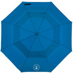 Recycled Auto-Open Folding Umbrella, 46 Inch Transfer - Royal - Front