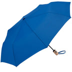 Recycled Auto-Open Folding Umbrella with Wood Handle, 42 Inch - Royal - Left Angle 3