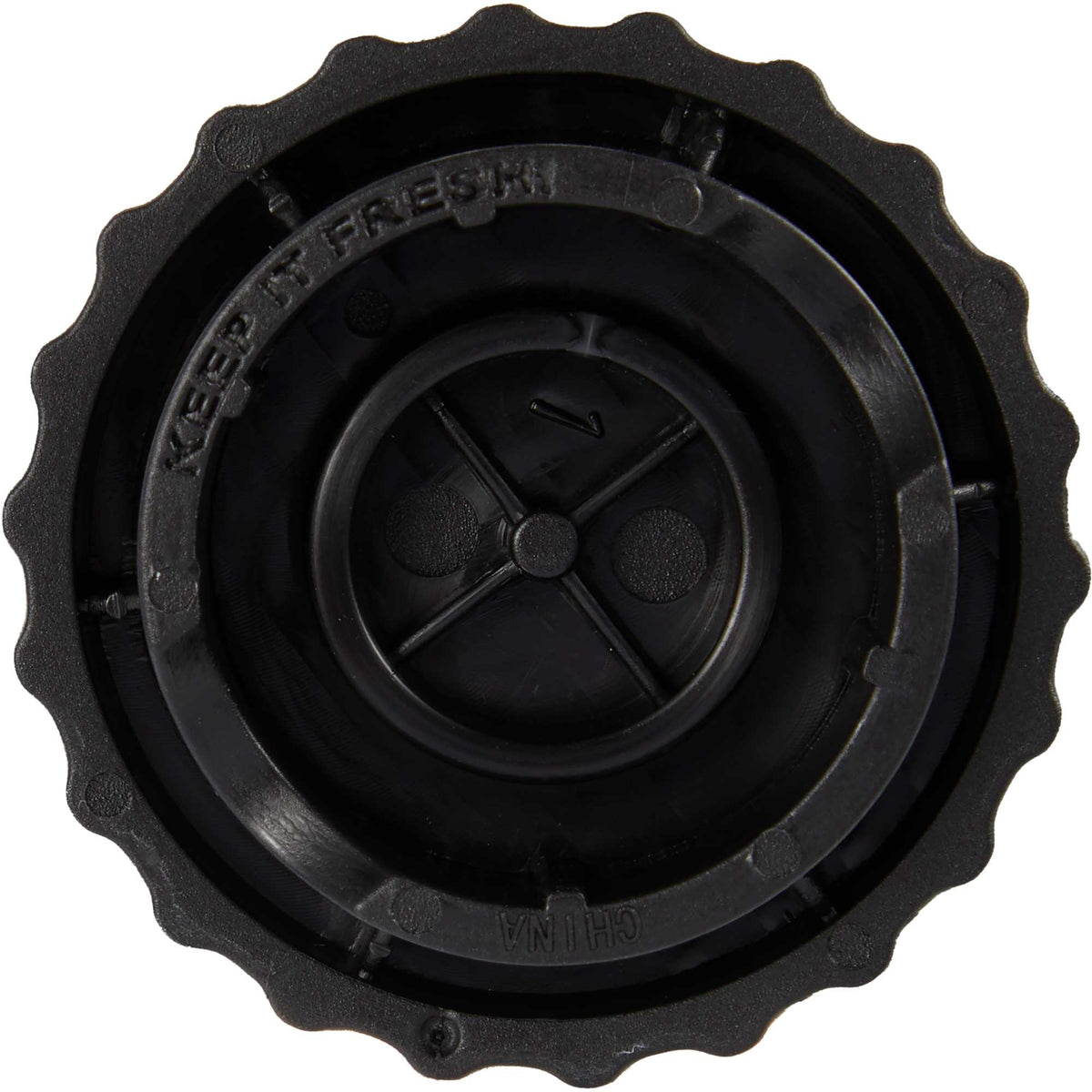 Recycled Bottle Opener and Reseal Cap Full Color - Black - Back