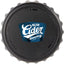 Recycled Bottle Opener and Reseal Cap Full Color - Black - Front