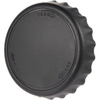 Recycled Bottle Opener and Reseal Cap Full Color - Black - Left Angle