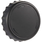 Recycled Bottle Opener and Reseal Cap Full Color - Black - Right Angle