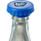 Recycled Bottle Opener and Reseal Cap Full Color - Blue - Detail