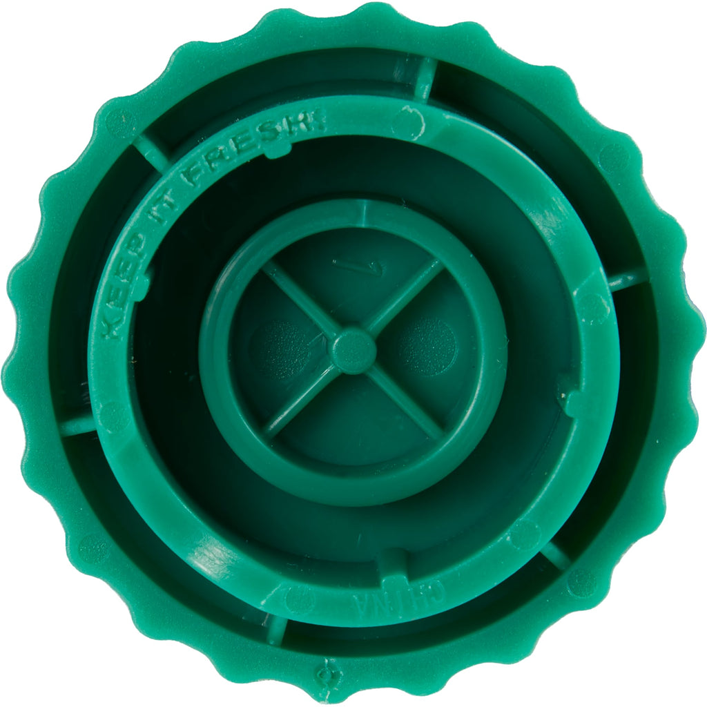 Recycled Bottle Opener and Reseal Cap Full Color - Green - Back
