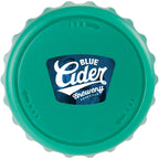 Recycled Bottle Opener and Reseal Cap Full Color - Green - Front
