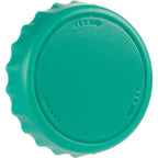 Recycled Bottle Opener and Reseal Cap Full Color - Green - Right Angle