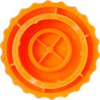 Recycled Bottle Opener and Reseal Cap Full Color - Orange - Back