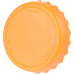 Recycled Bottle Opener and Reseal Cap Full Color - Orange - Left Angle