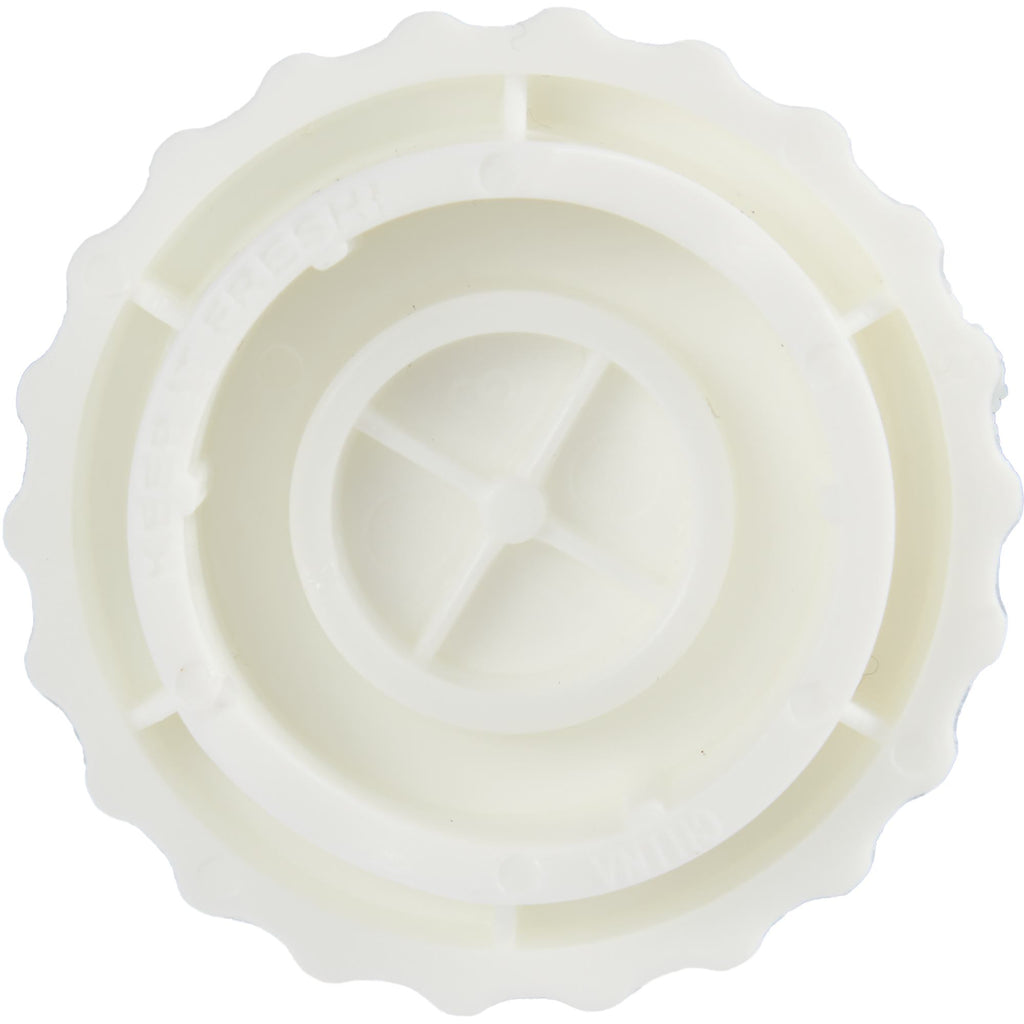Recycled Bottle Opener and Reseal Cap Full Color - White - Back