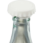 Recycled Bottle Opener and Reseal Cap Full Color - White - Detail