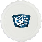 Recycled Bottle Opener and Reseal Cap Full Color - White - Front