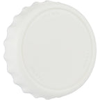 Recycled Bottle Opener and Reseal Cap Full Color - White - Right Angle