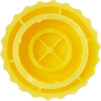 Recycled Bottle Opener and Reseal Cap Full Color - Yellow - Back