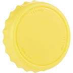 Recycled Bottle Opener and Reseal Cap Full Color - Yellow - Right Angle