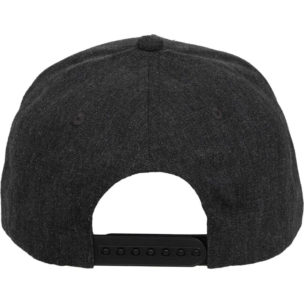 Recycled Canvas Five Panel Ball Cap Embroidery - Grey Smoke - Back