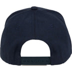 Recycled Canvas Five Panel Ball Cap Embroidery - Navy - Back