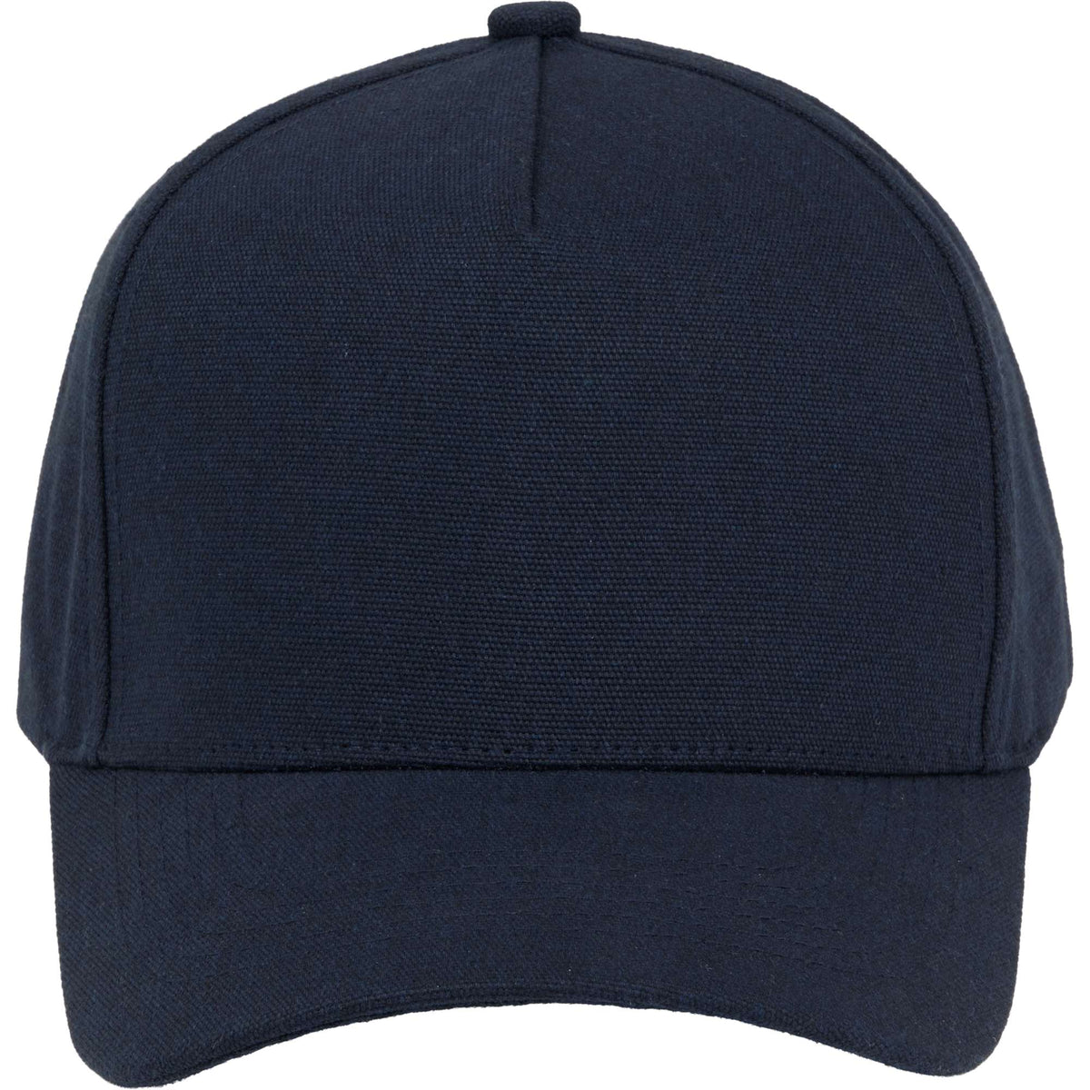 Recycled Canvas Five Panel Ball Cap Embroidery - Navy - Front