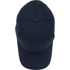 Recycled Canvas Five Panel Ball Cap Embroidery - Navy - Top