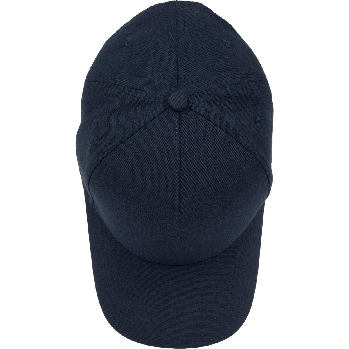 Recycled Canvas Five Panel Ball Cap Embroidery - Navy - Top