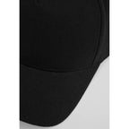 Recycled Canvas Five Panel Ball Cap Transfer - Black - Detail