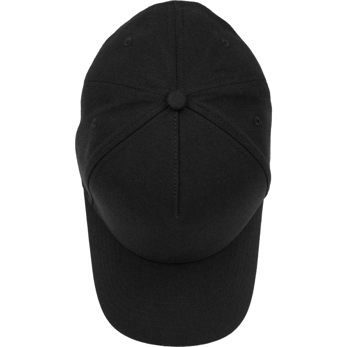 Recycled Canvas Five Panel Ball Cap Transfer - Black - Top