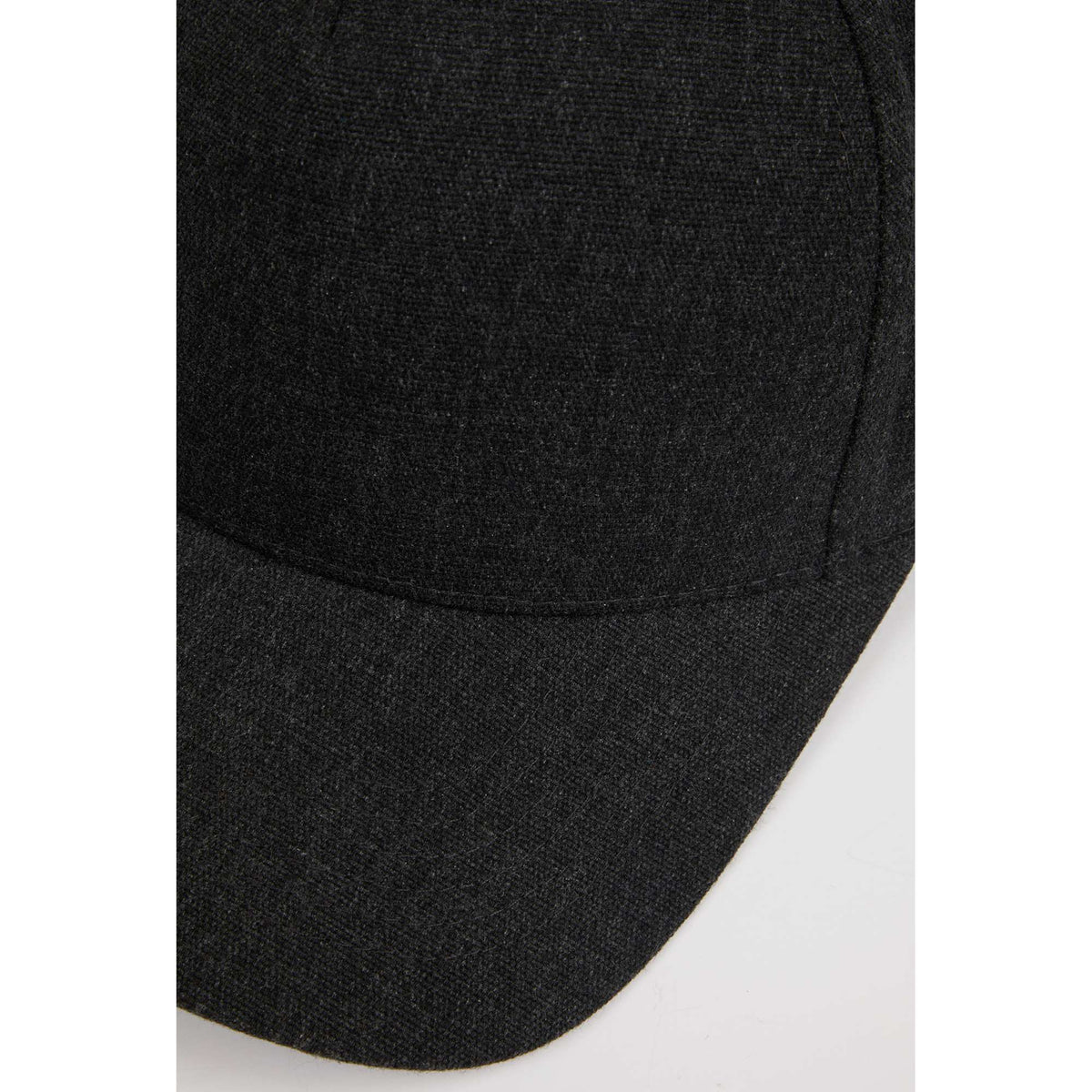 Recycled Canvas Five Panel Ball Cap Transfer - Grey Smoke - Detail