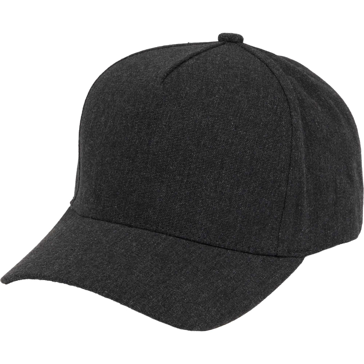 Recycled Canvas Five Panel Ball Cap Transfer - Grey Smoke - Left Angle