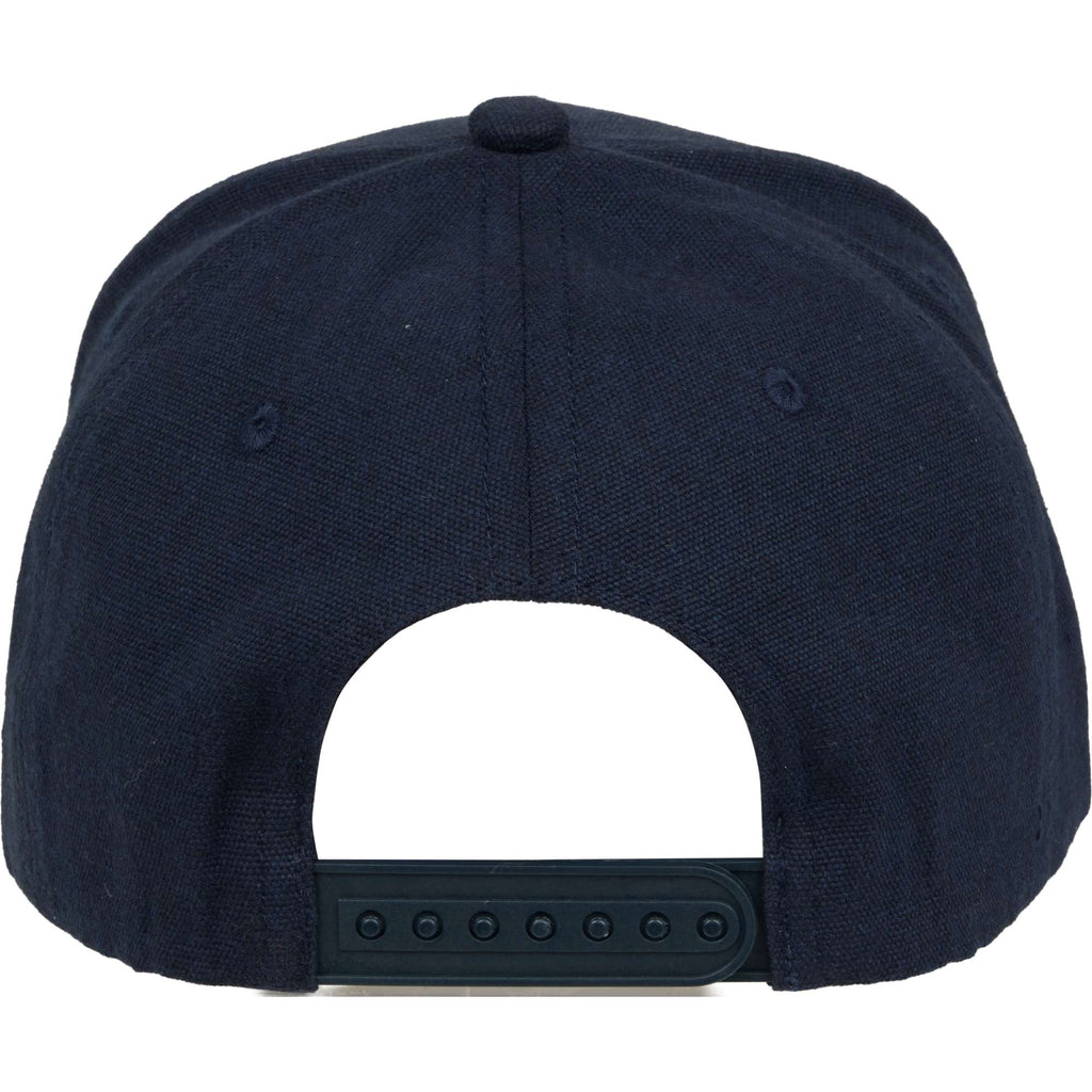 Recycled Canvas Five Panel Ball Cap Transfer - Navy - Back
