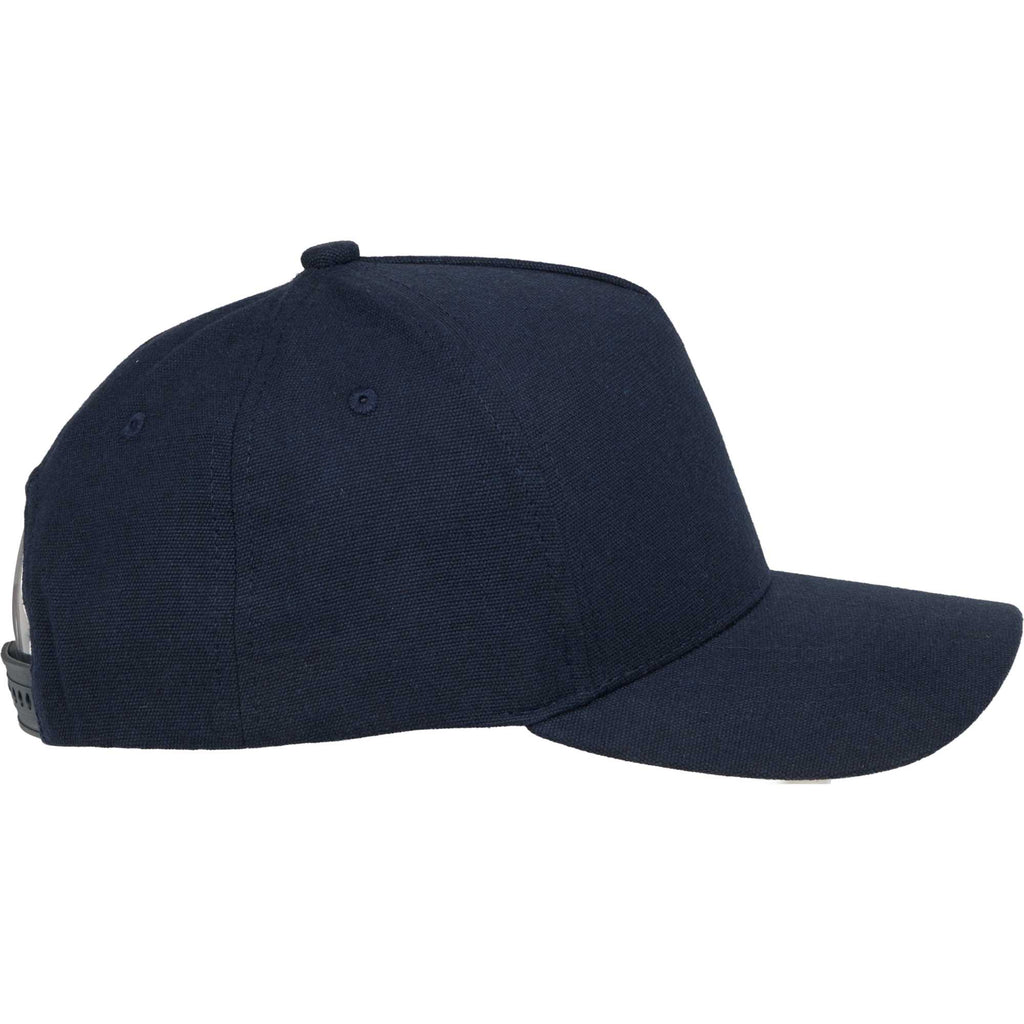 Recycled Canvas Five Panel Ball Cap Transfer - Navy - Right Side