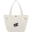 Recycled Canvas Souvenir Tote with Snap Closure, 15 oz Embroidery - Natural - Front
